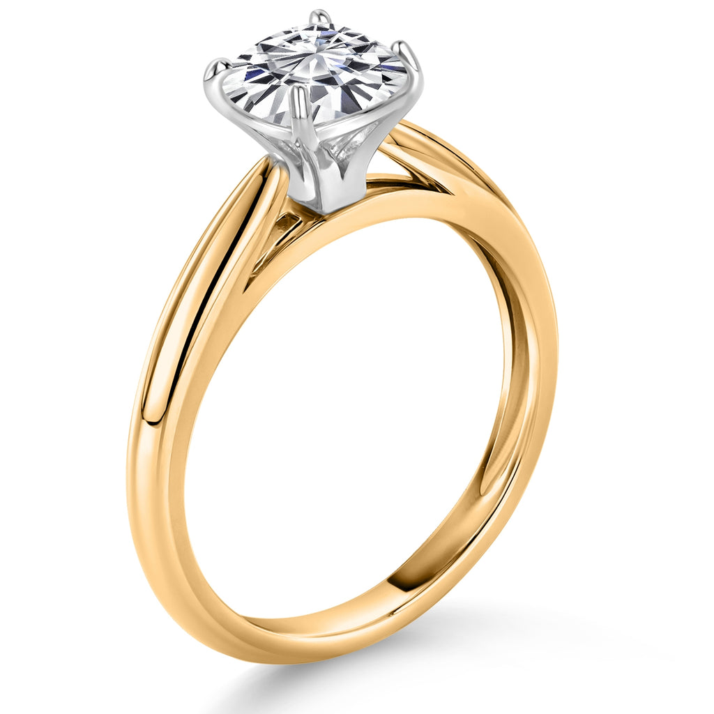Ring in 10K Two Tone Gold