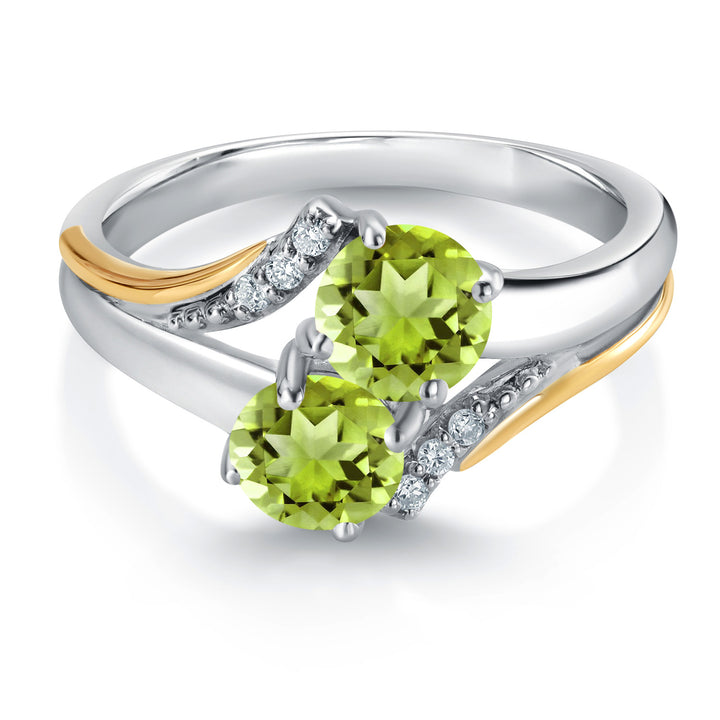 Ring in 925 Sterling Silver and 10K Yellow Gold