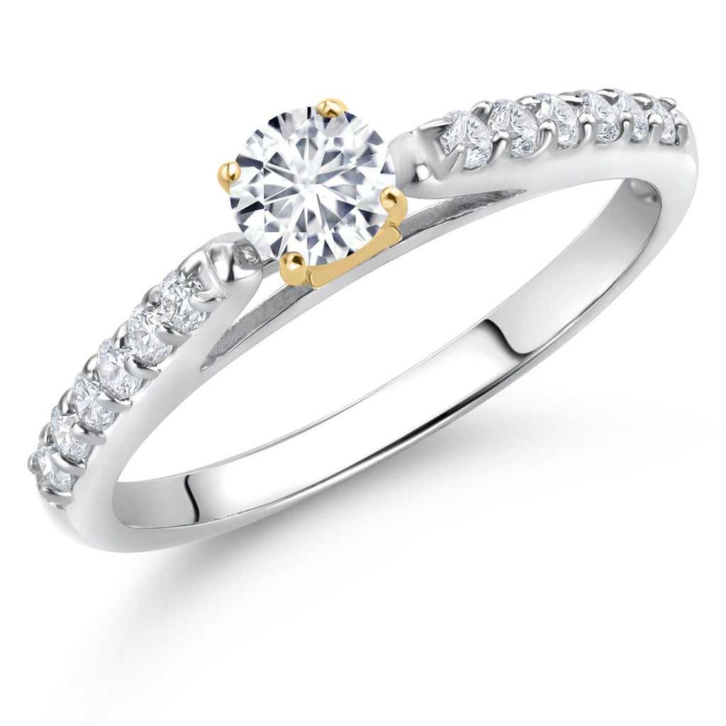 Ring in 10K Two Tone Gold