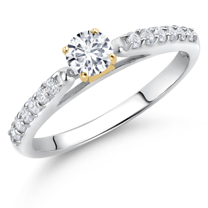 Ring in 10K Two Tone Gold