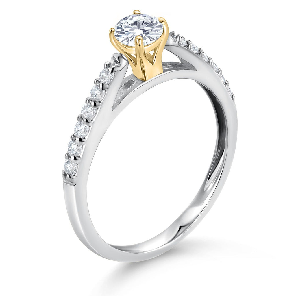 Ring in 10K Two Tone Gold