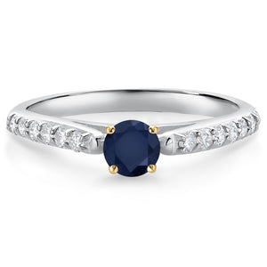 Ring in 10K Two Tone Gold
