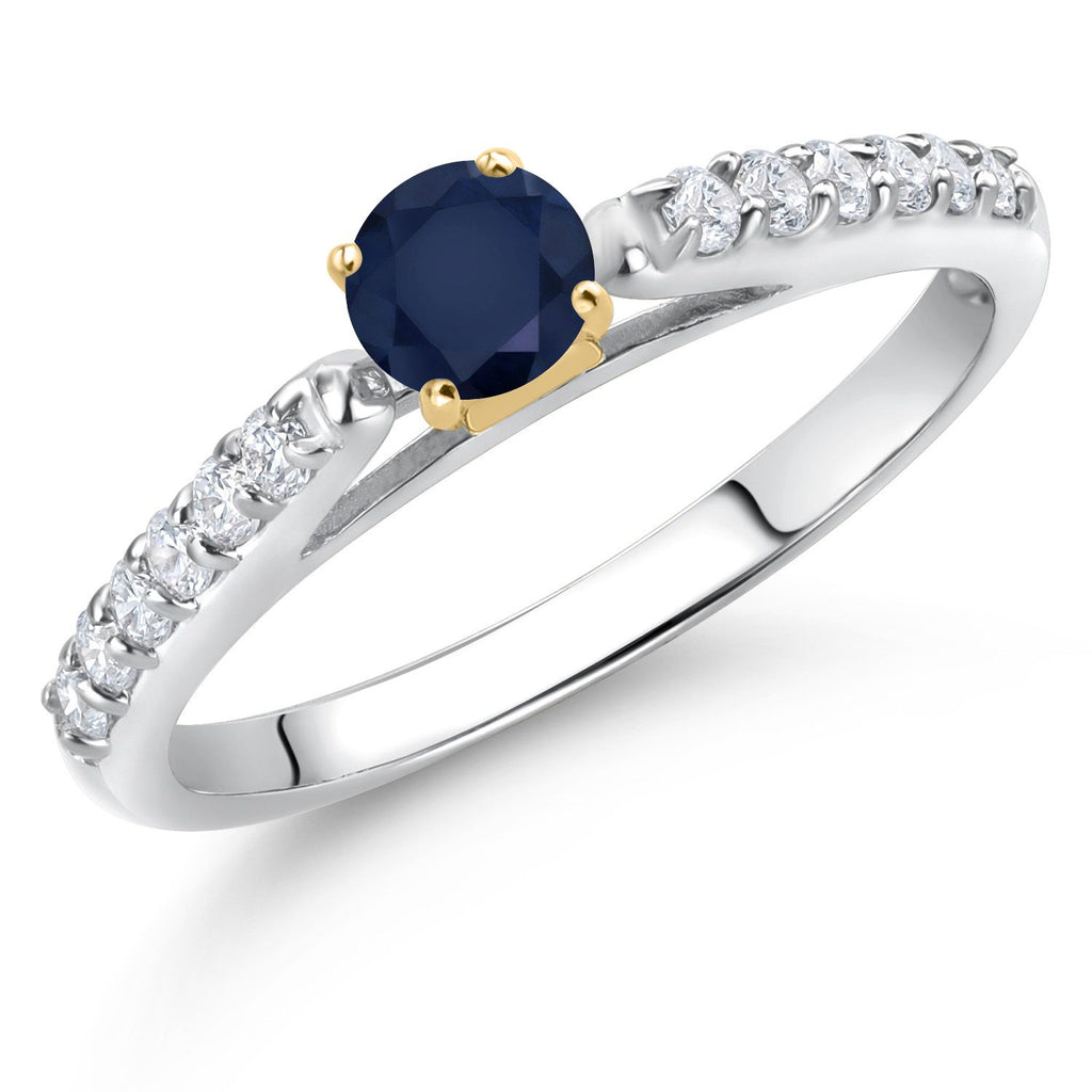Ring in 10K Two Tone Gold
