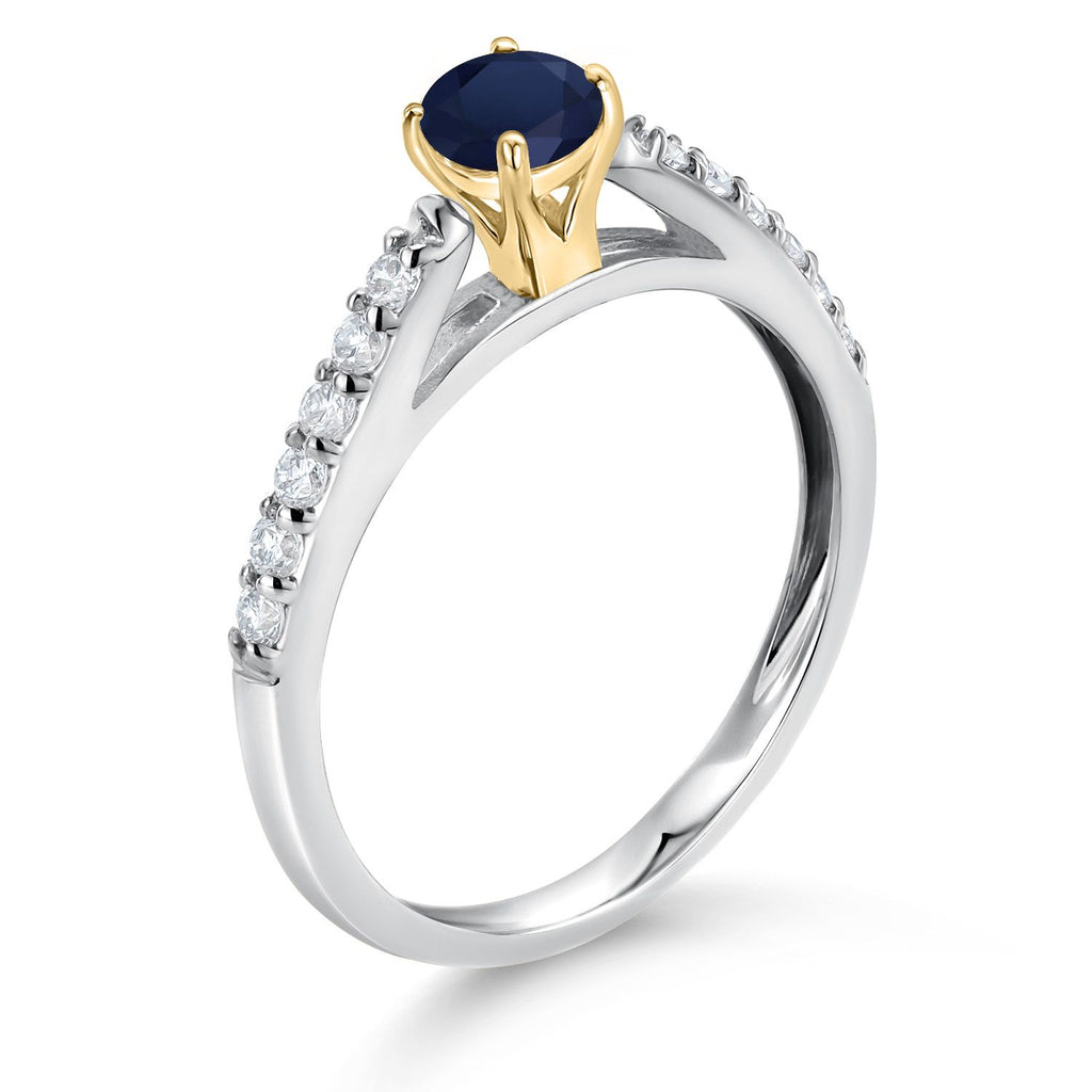 Ring in 10K Two Tone Gold