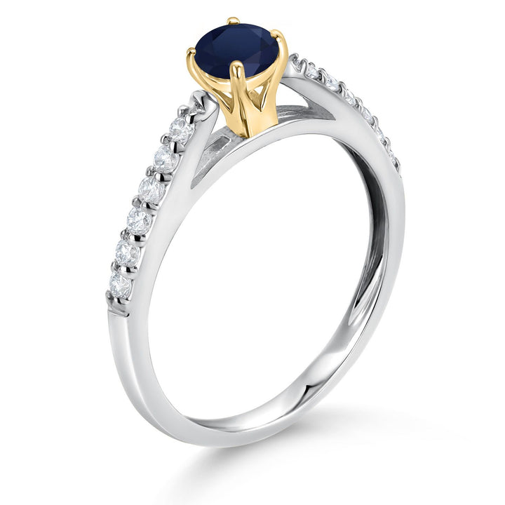 Ring in 10K Two Tone Gold