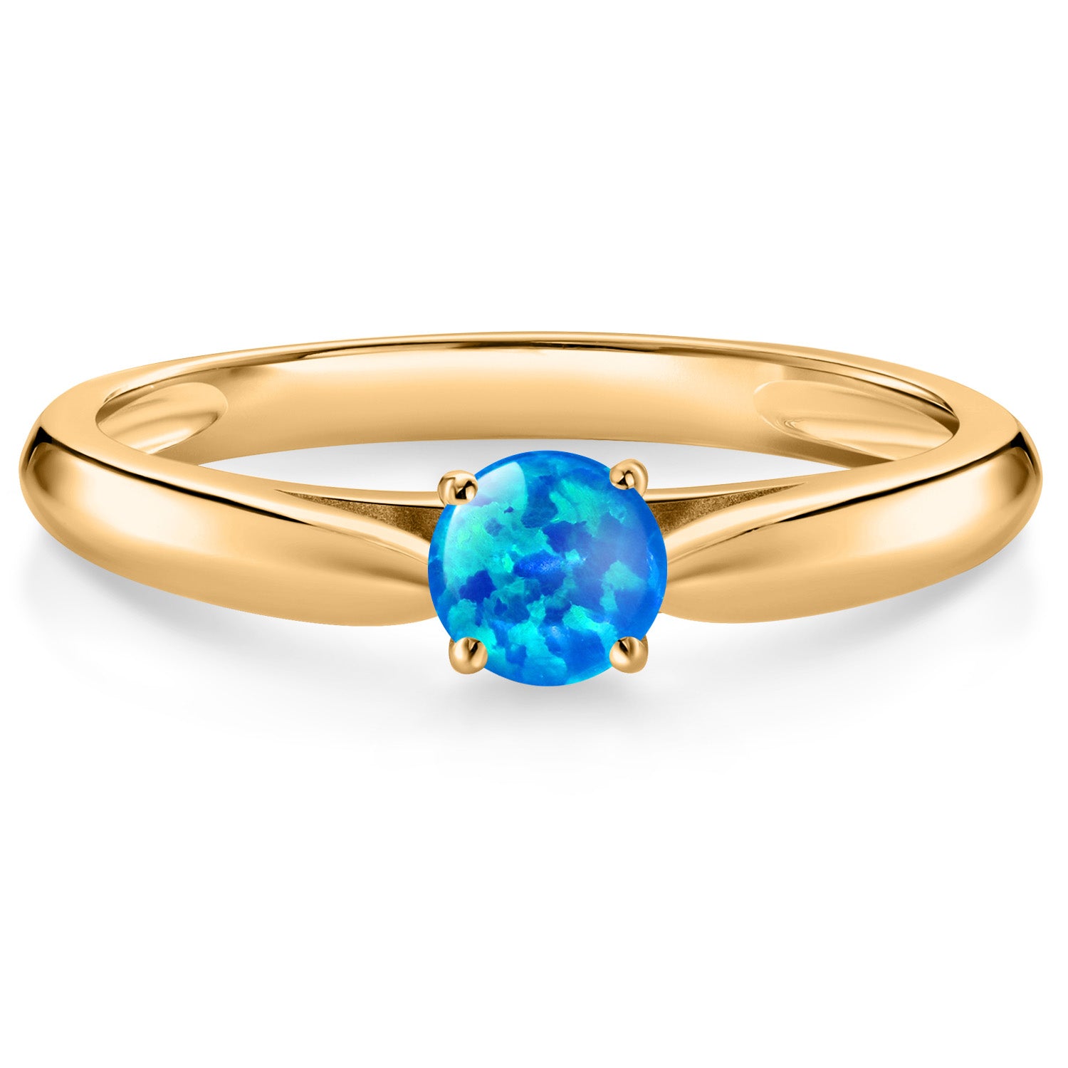 Opal_5_Ring in 10K Yellow Gold