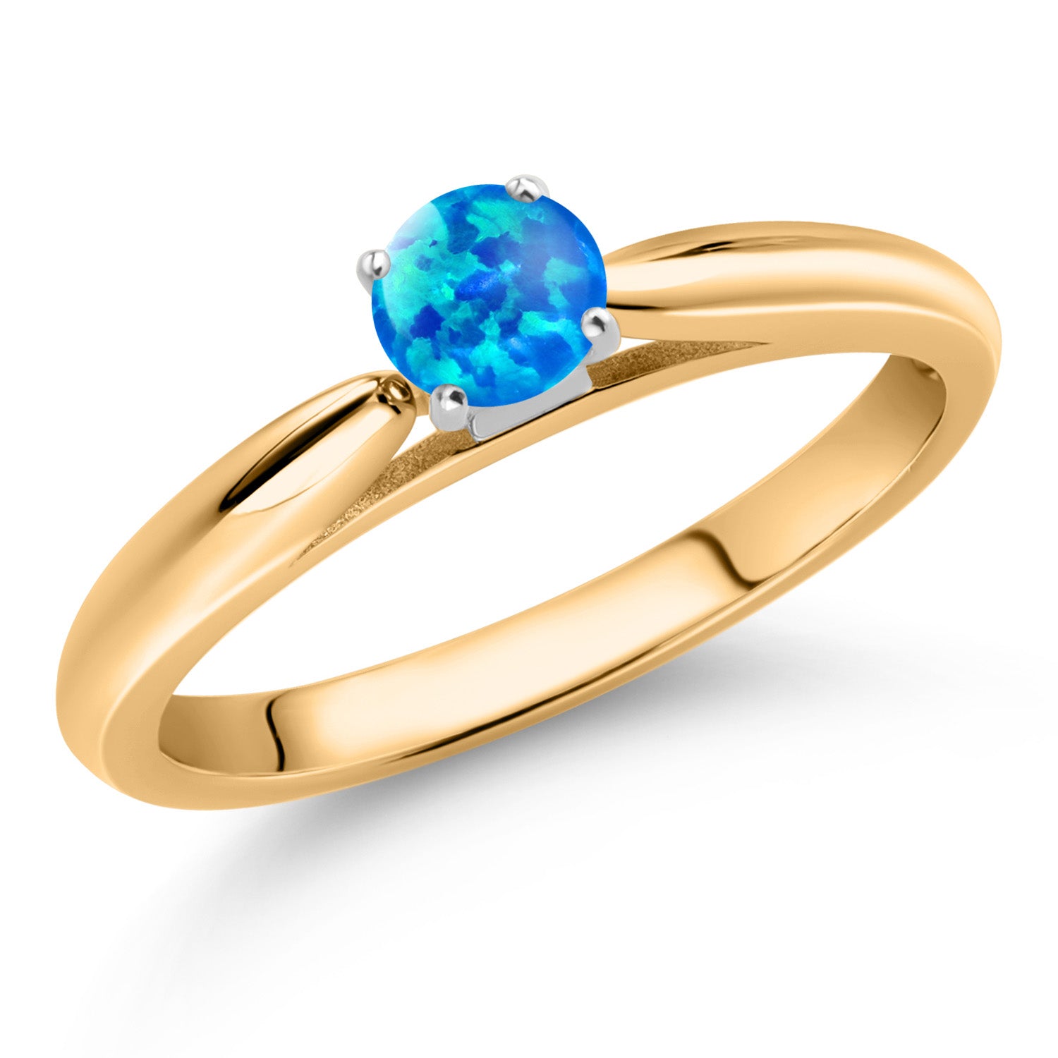 Opal_5_Ring in 10K Yellow Gold