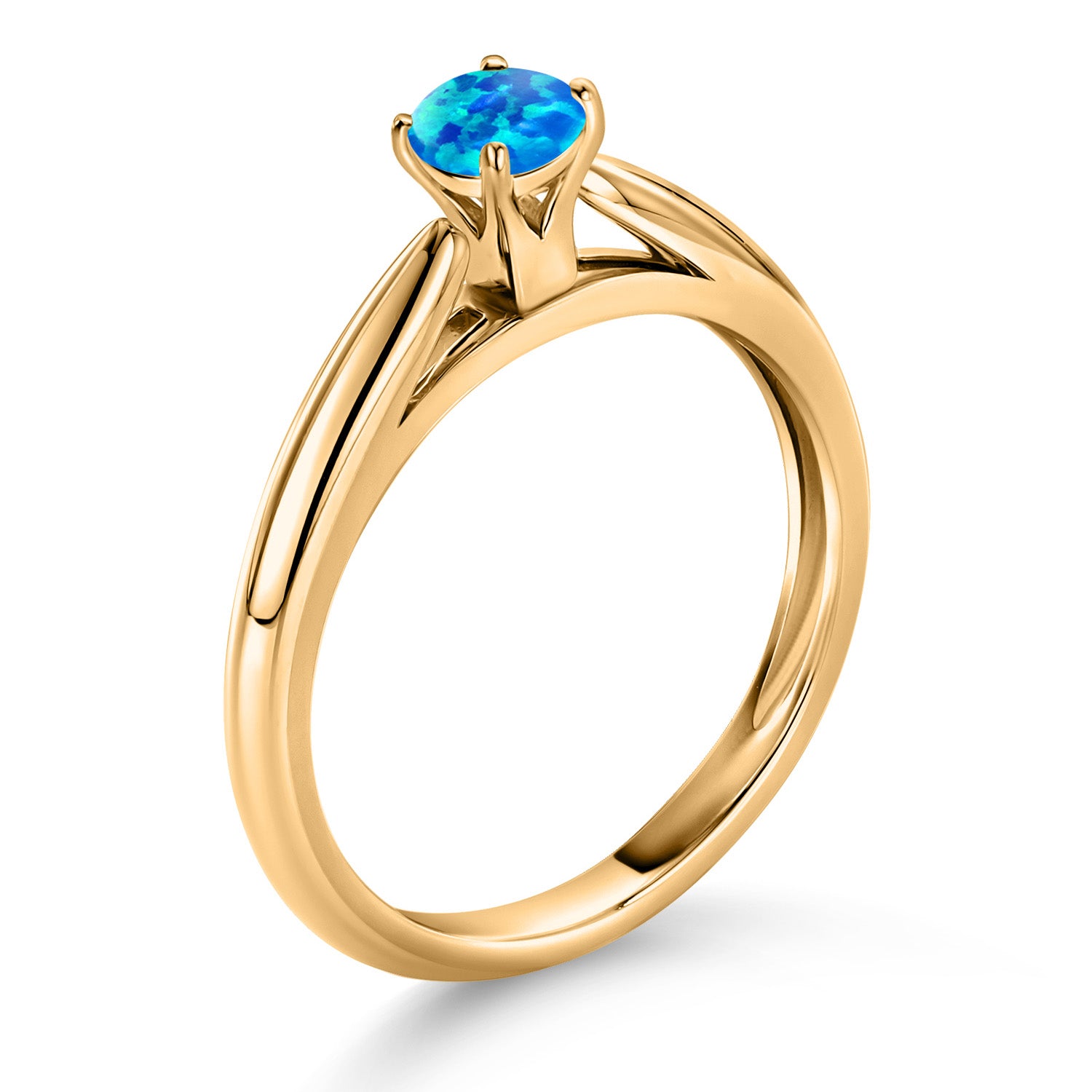Opal_5_Ring in 10K Yellow Gold