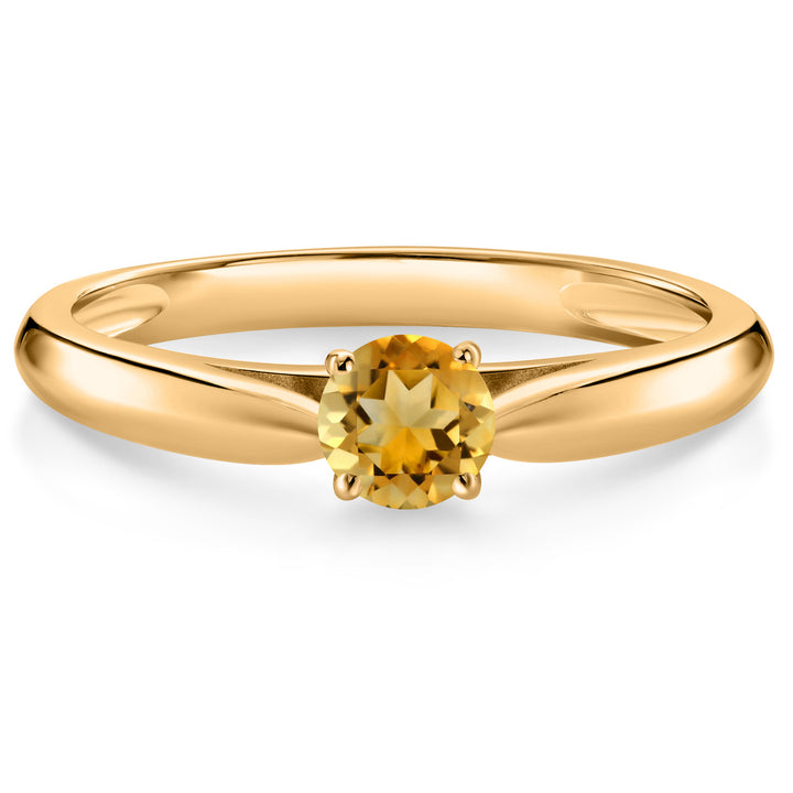 Citrine - November_5_Ring in 10K Yellow Gold