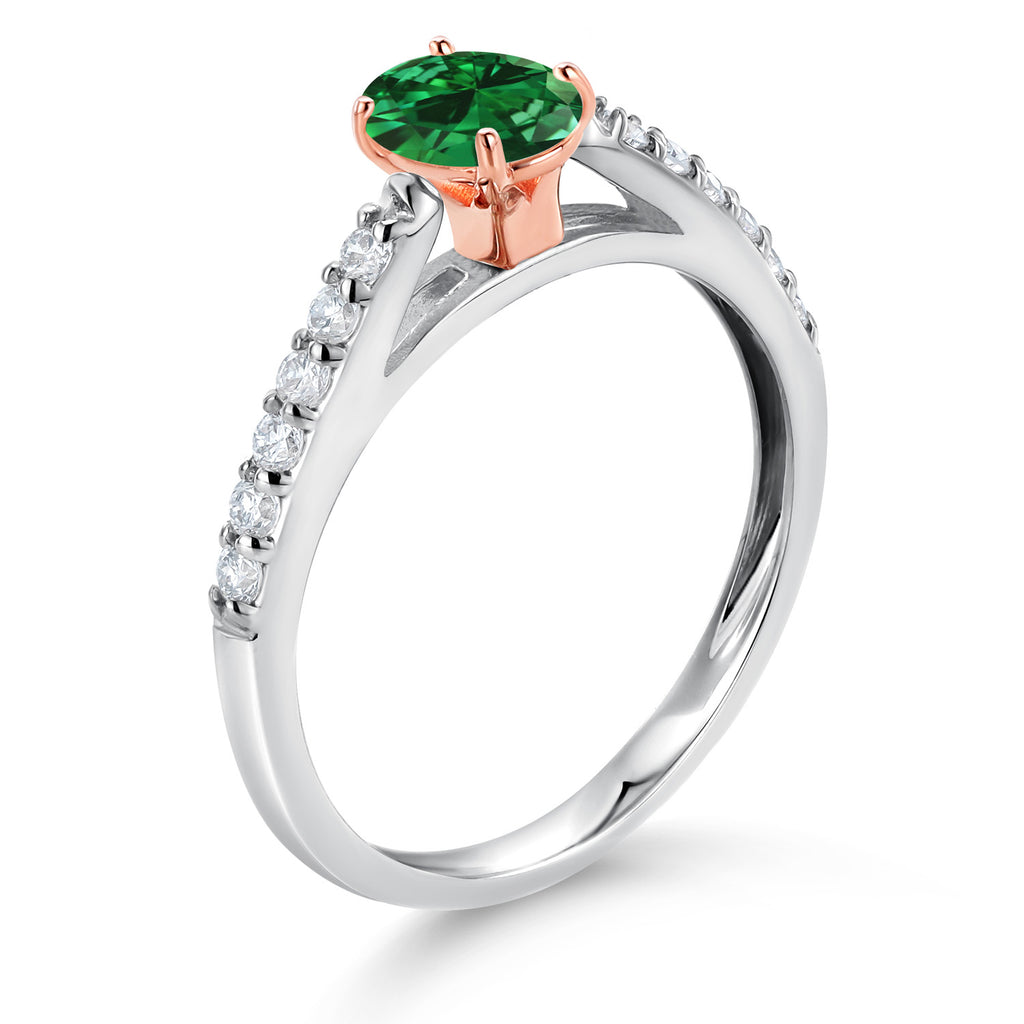 Ring in 10K Two Tone Gold
