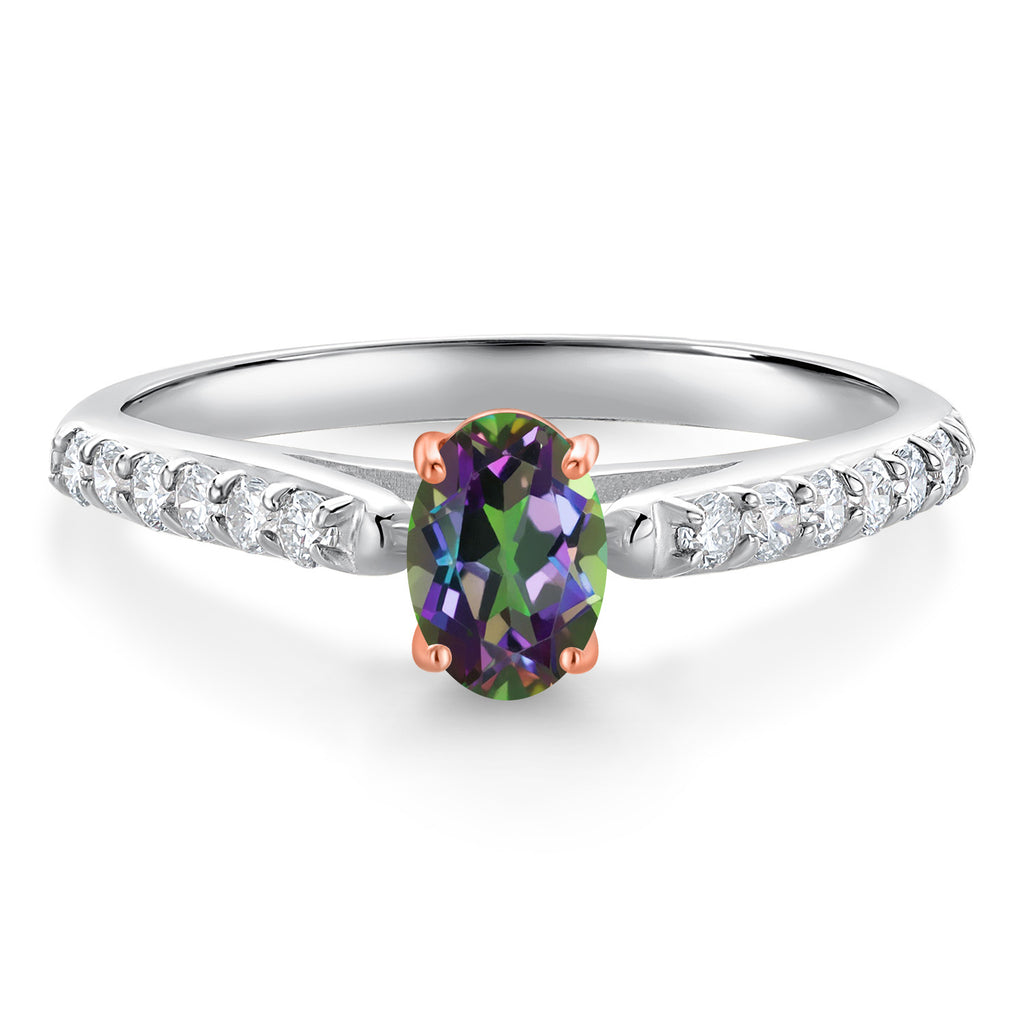 Green Mystic Topaz_8_Ring in 10K Two Tone Gold