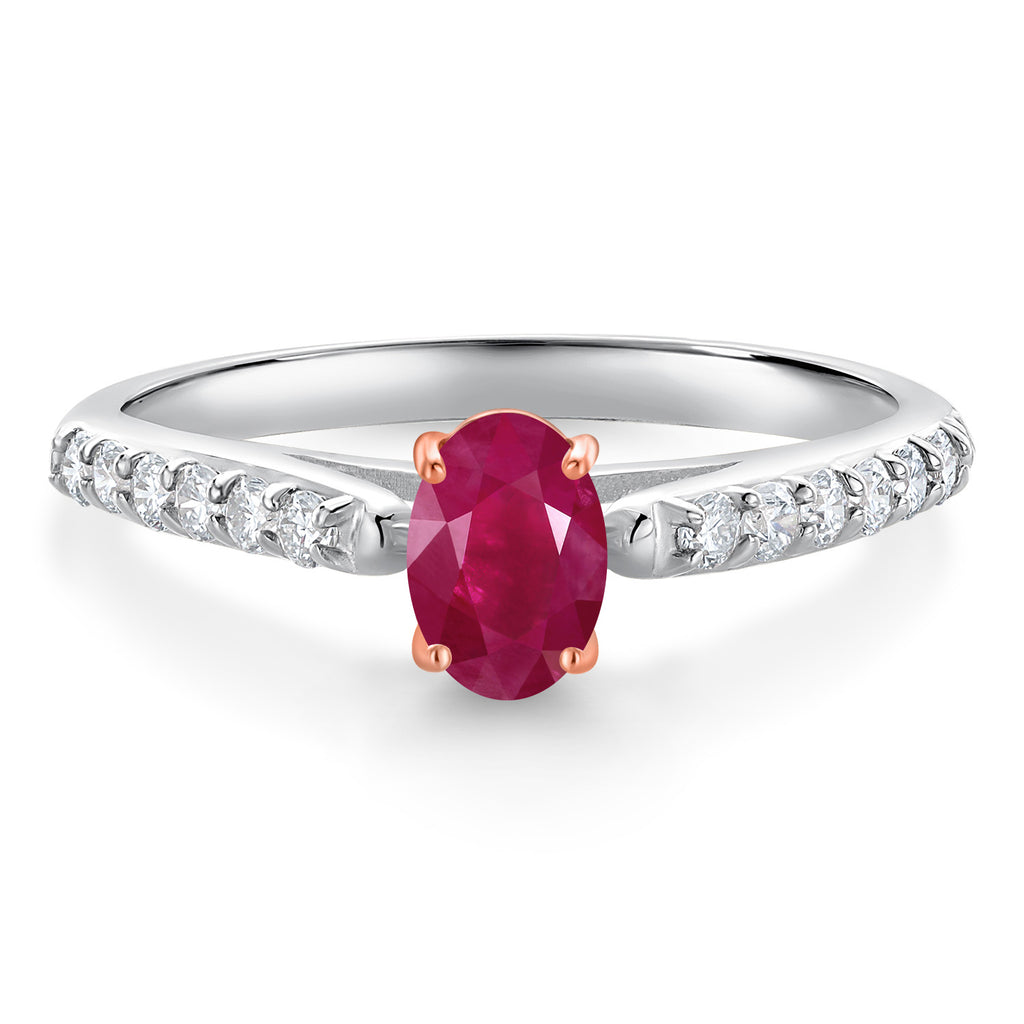 Ruby - July_8_Ring in 10K Two Tone Gold