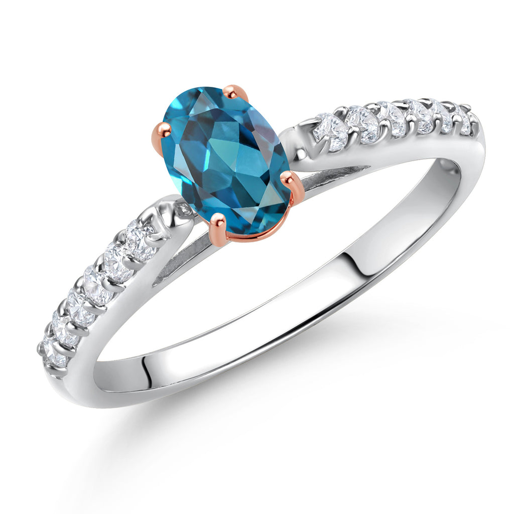 Ring in 10K Two Tone Gold