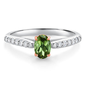 Ring in 10K Two Tone Gold
