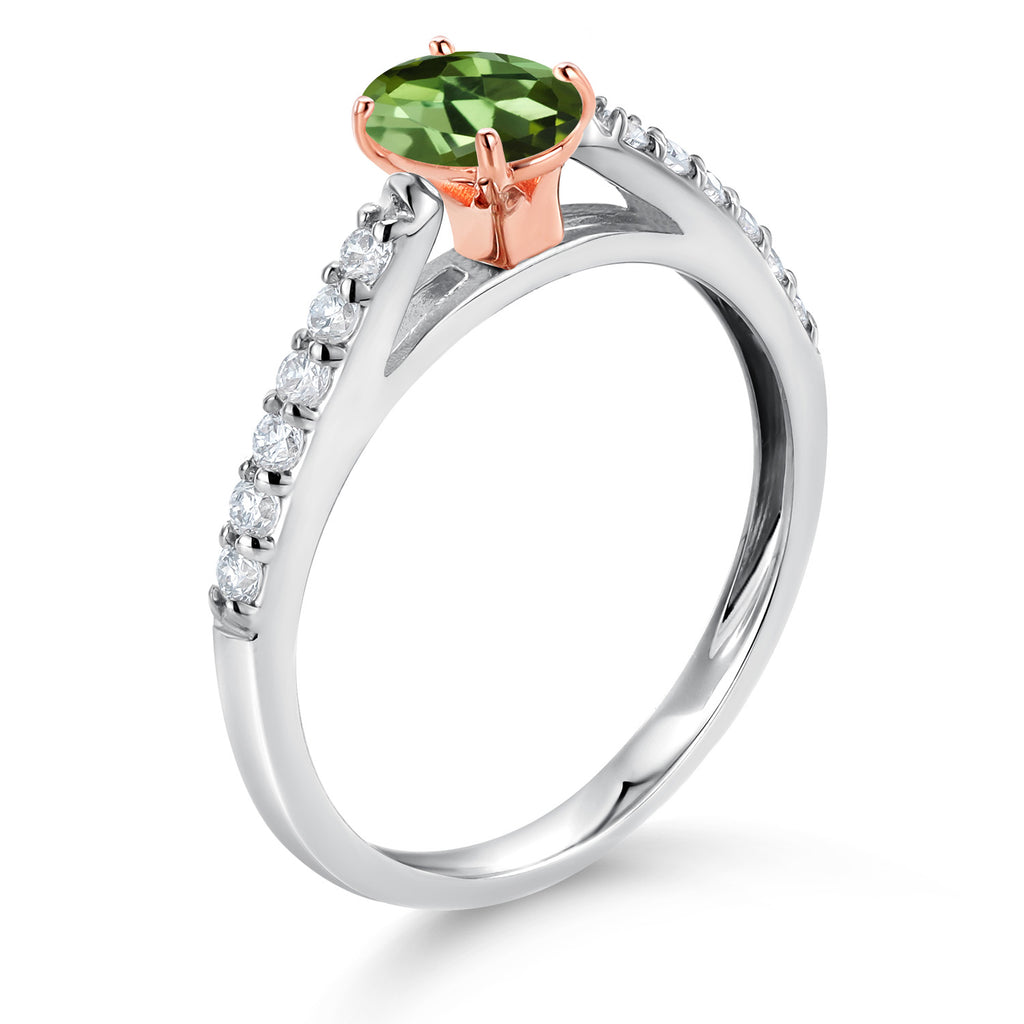 Ring in 10K Two Tone Gold