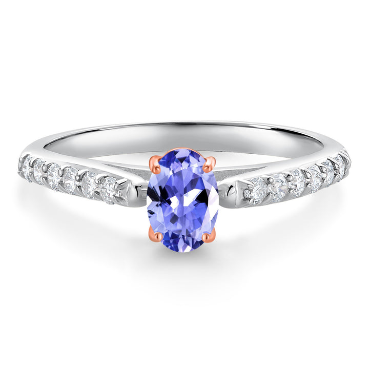 Tanzanite - December_5_Ring in 10K Two Tone Gold