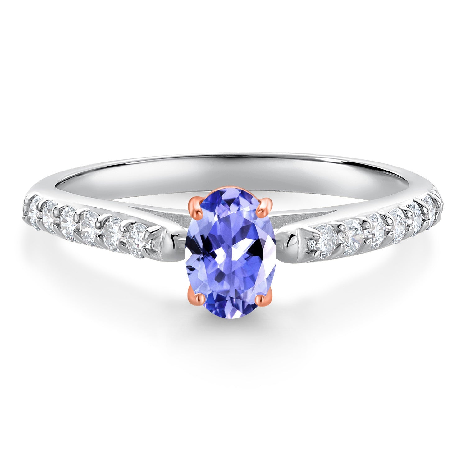 Tanzanite - December_7_Ring in 10K Two Tone Gold