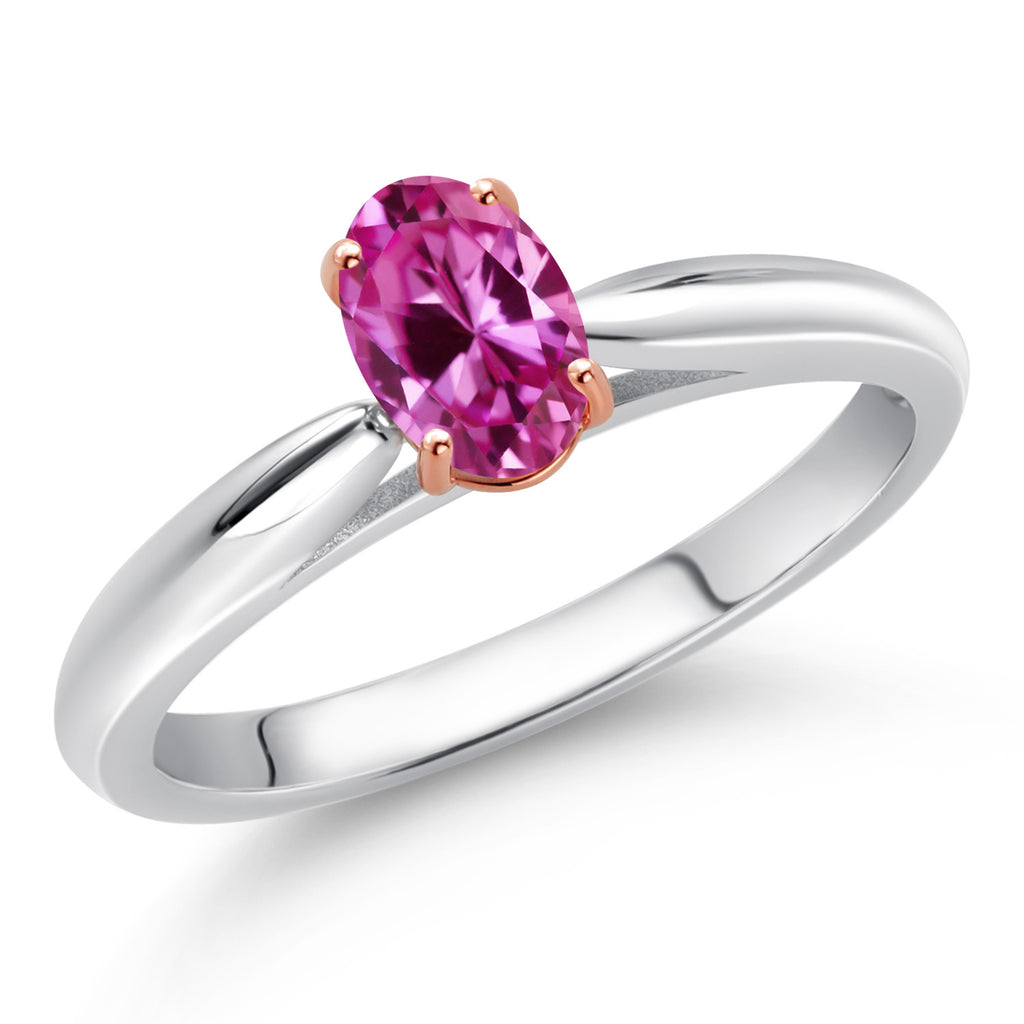Ring in 925 Sterling Silver and Rose Gold