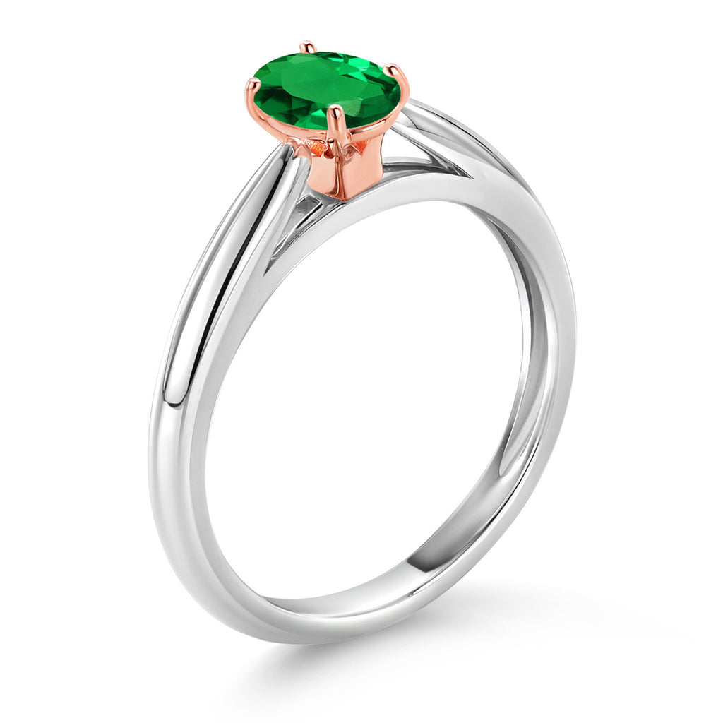 Ring in 925 Sterling Silver and Rose Gold