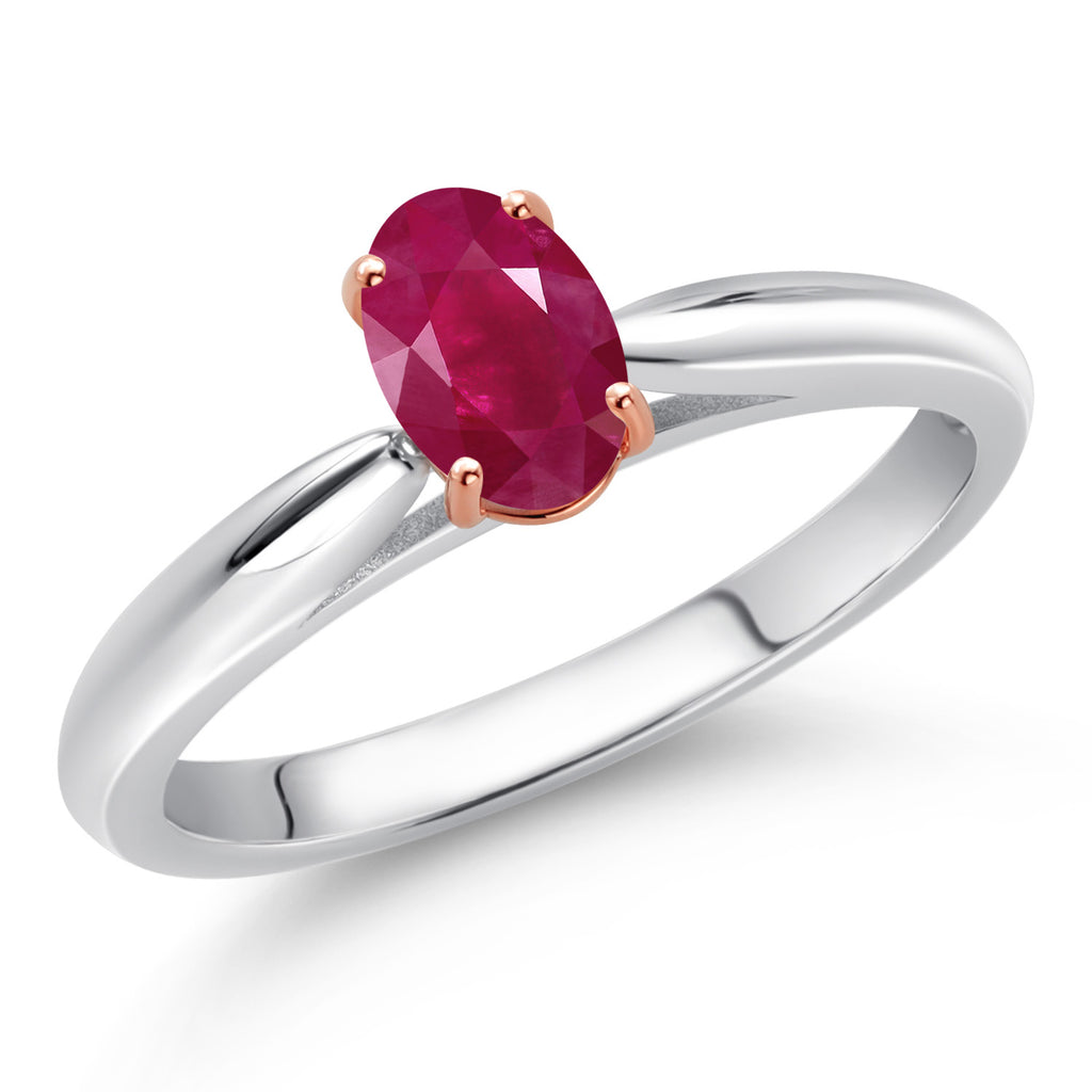 Ring in 925 Sterling Silver and Rose Gold
