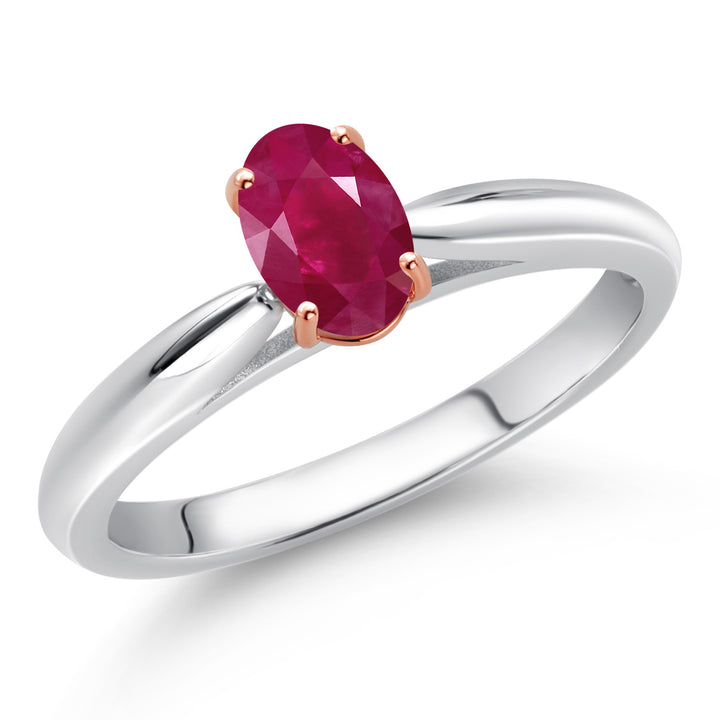 Ring in 925 Sterling Silver and Rose Gold