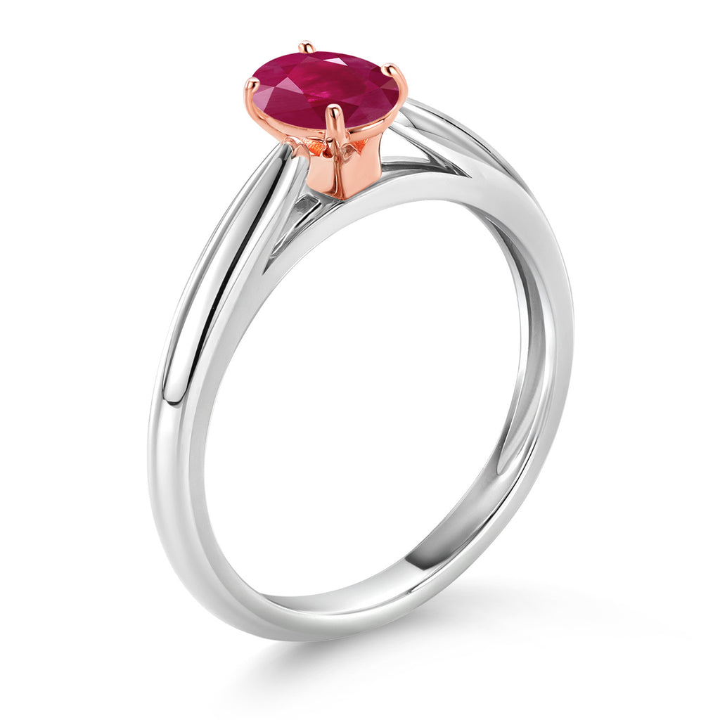 Ring in 925 Sterling Silver and Rose Gold