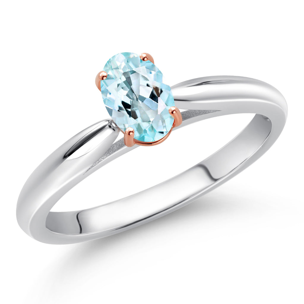 Ring in 925 Sterling Silver and Rose Gold