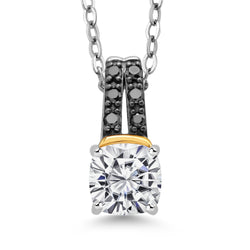 Pendant in 925 Sterling Silver and 10K Yellow Gold