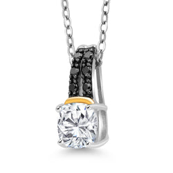 Pendant in 925 Sterling Silver and 10K Yellow Gold