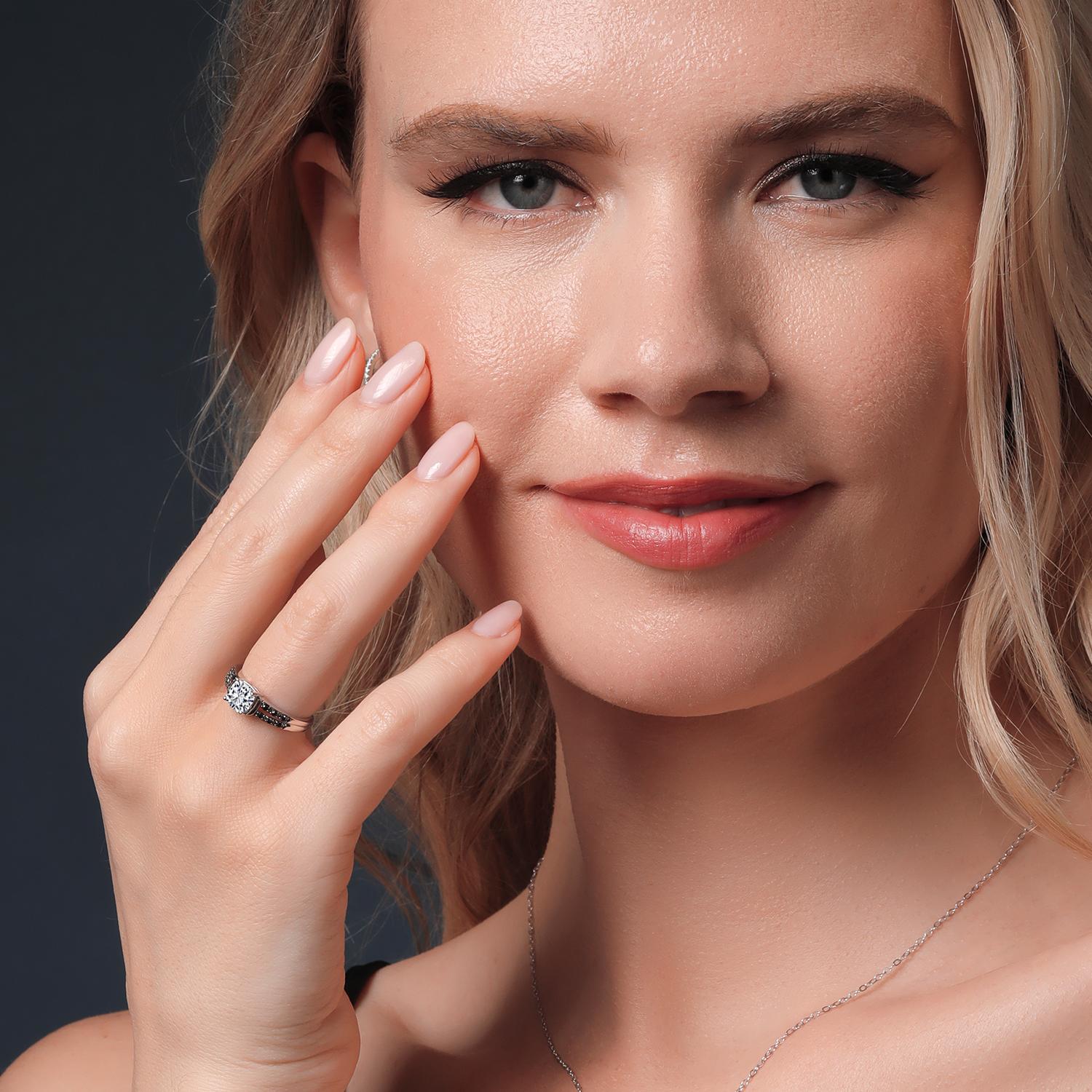 Ring in 925 Sterling Silver and 10K Yellow Gold