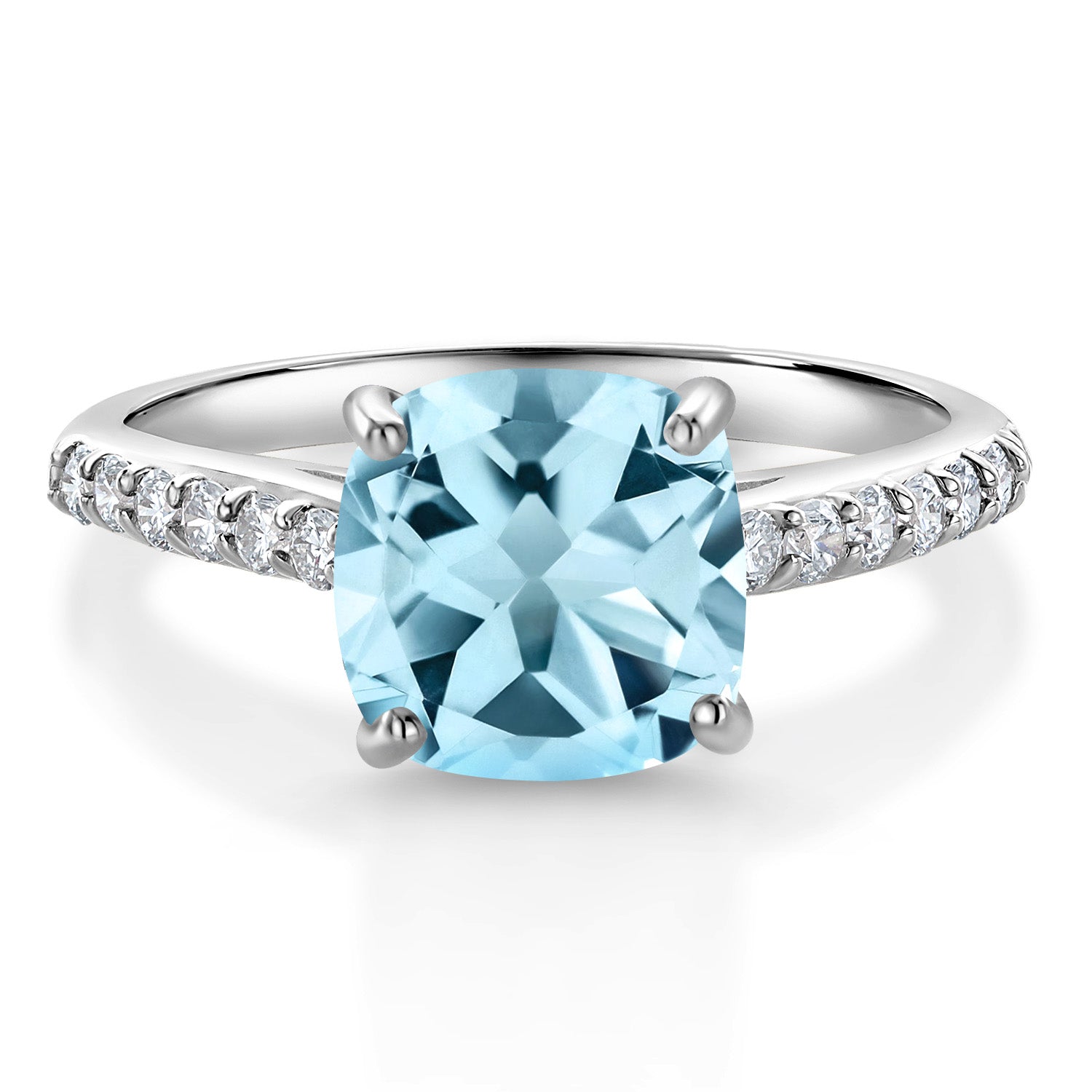 Sky Blue Topaz - November_8_Ring in 10K White Gold