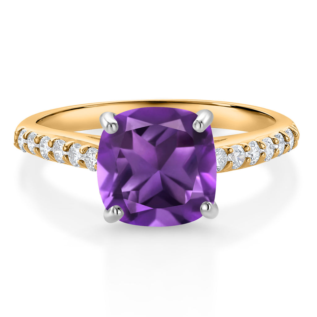 Ring in 10K Two Tone Gold