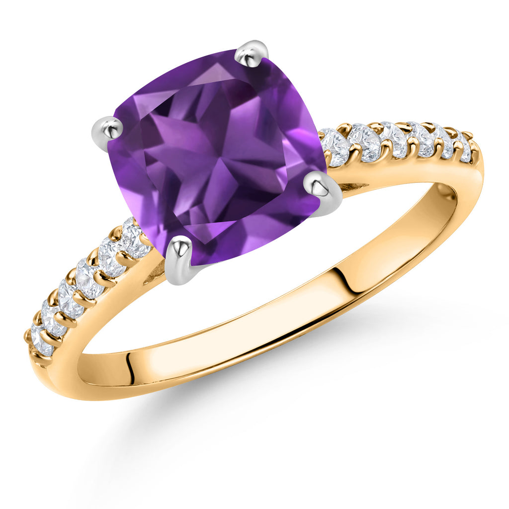 Ring in 10K Two Tone Gold