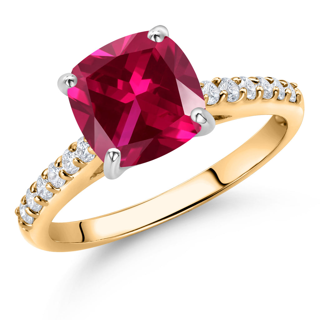 Ring in 10K Two Tone Gold