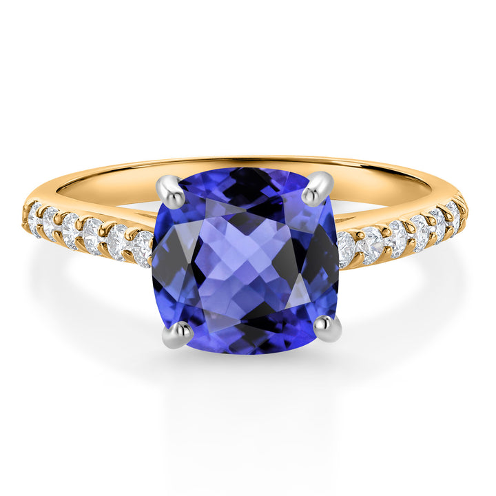 Ring in 10K Two Tone Gold