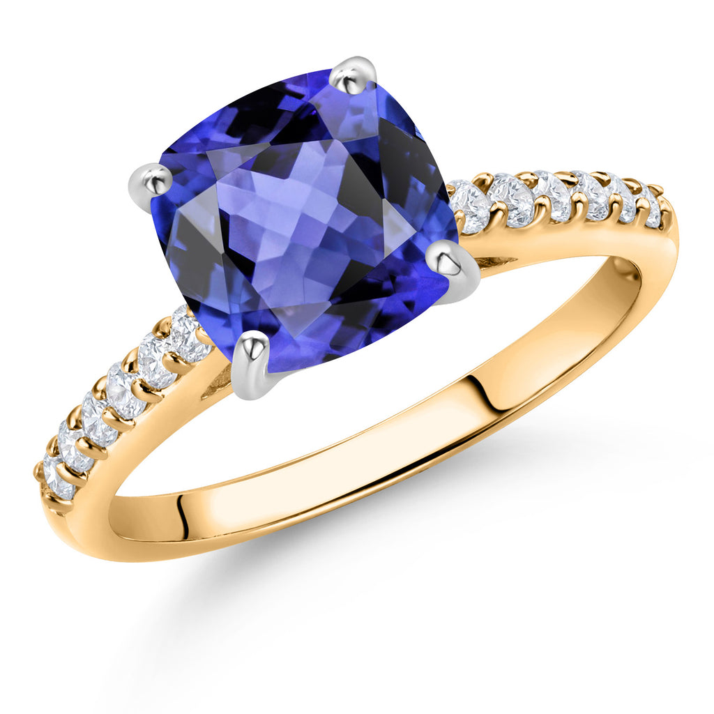 Ring in 10K Two Tone Gold