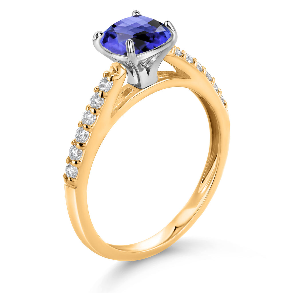 Ring in 10K Two Tone Gold
