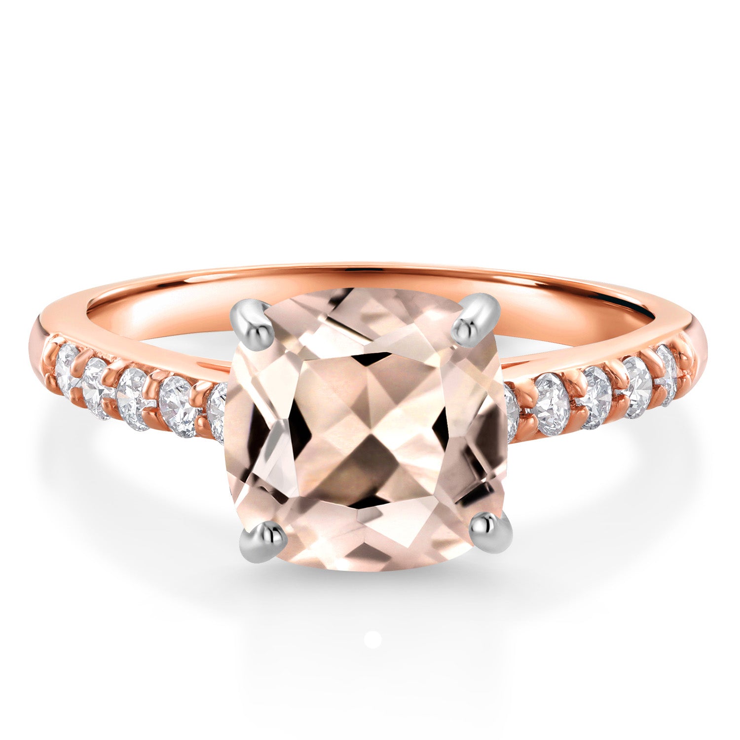 Morganite - October_6_Ring in 10K Two Tone Gold