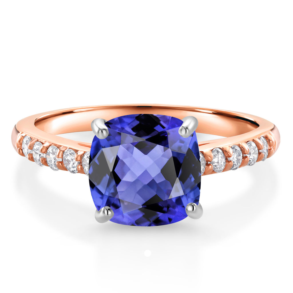 Tanzanite - December_5_Ring in 10K Two Tone Gold
