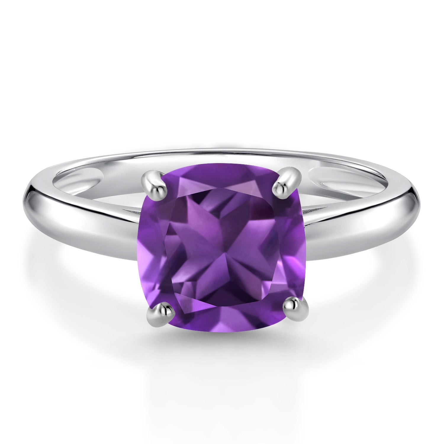 Amethyst - February_7_Ring in 10K White Gold