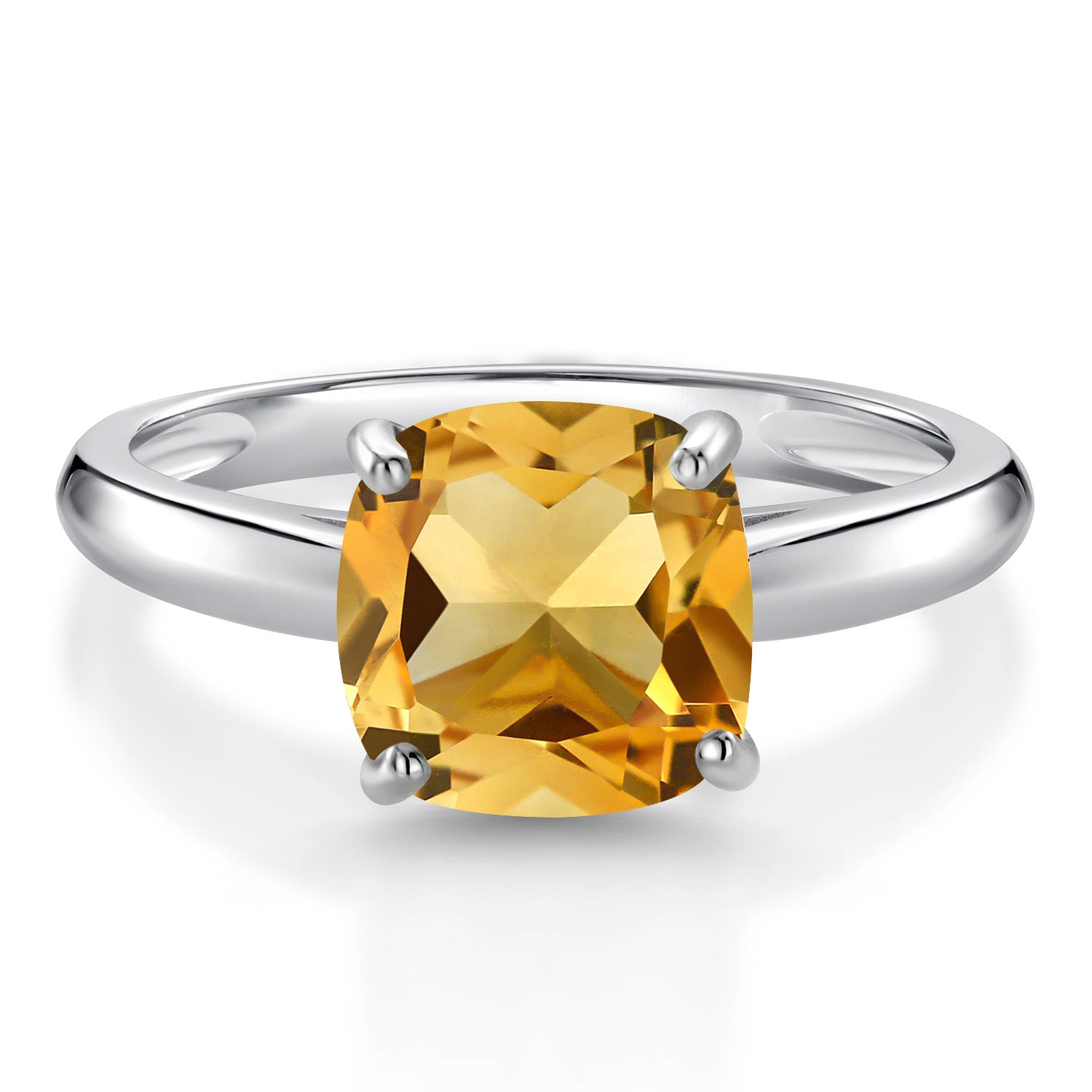 Citrine - November_9_Ring in 10K White Gold