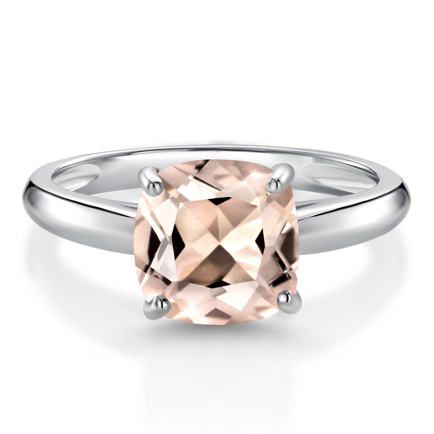 Morganite - October_7_Ring in 10K White Gold