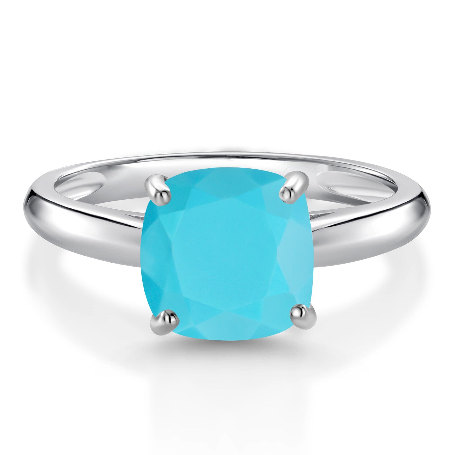 Turquoise_9_Ring in 10K White Gold