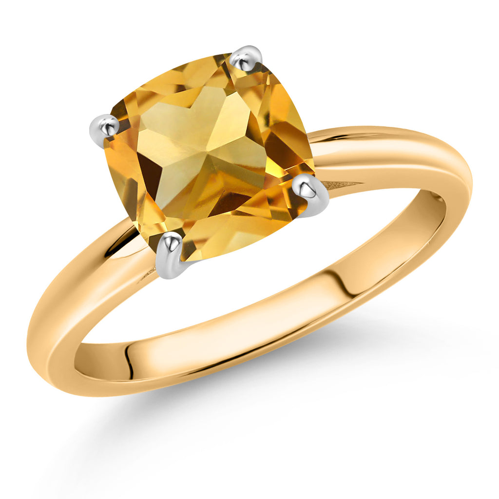 Citrine - November_9_Ring in 10K Two Tone Gold