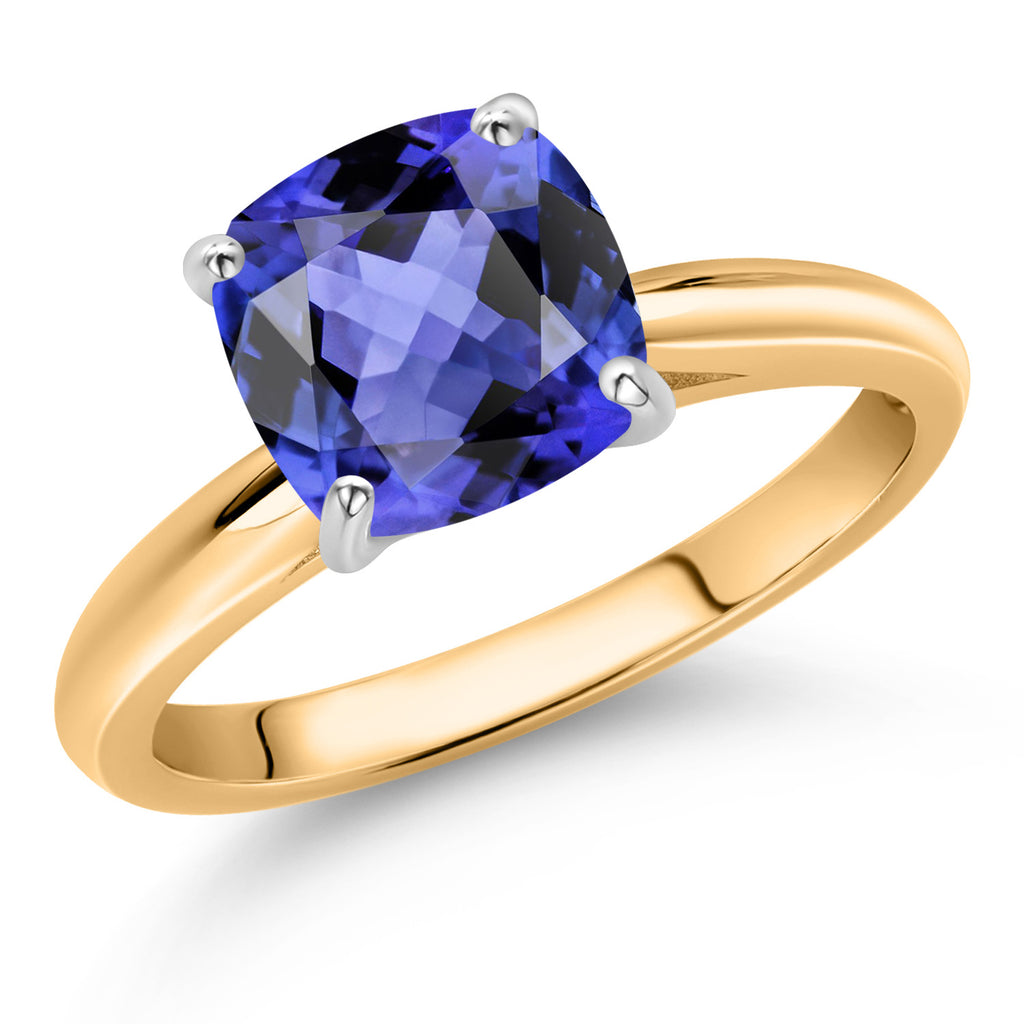 Tanzanite - December_8_Ring in 10K Two Tone Gold