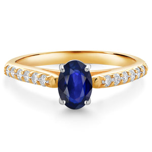 Ring in 10K Two Tone Gold
