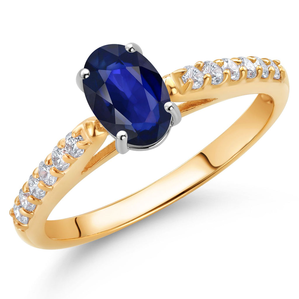 Ring in 10K Two Tone Gold