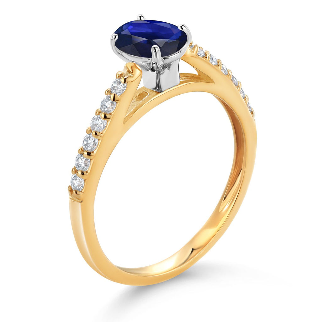 Ring in 10K Two Tone Gold