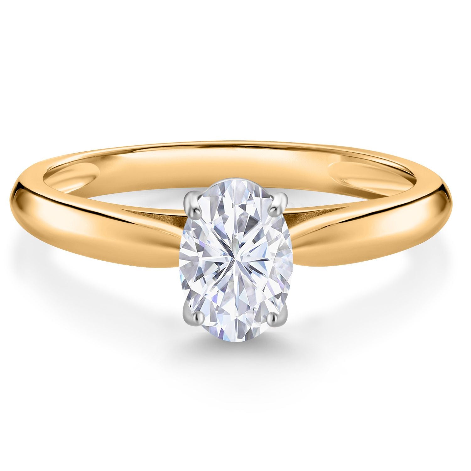 Ring in 10K Two Tone Gold