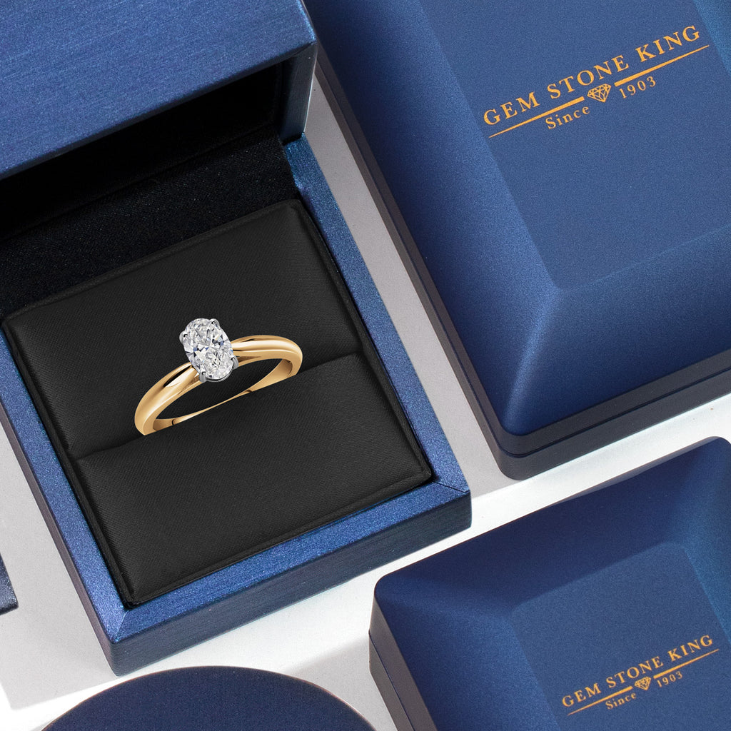 Ring in 10K Two Tone Gold